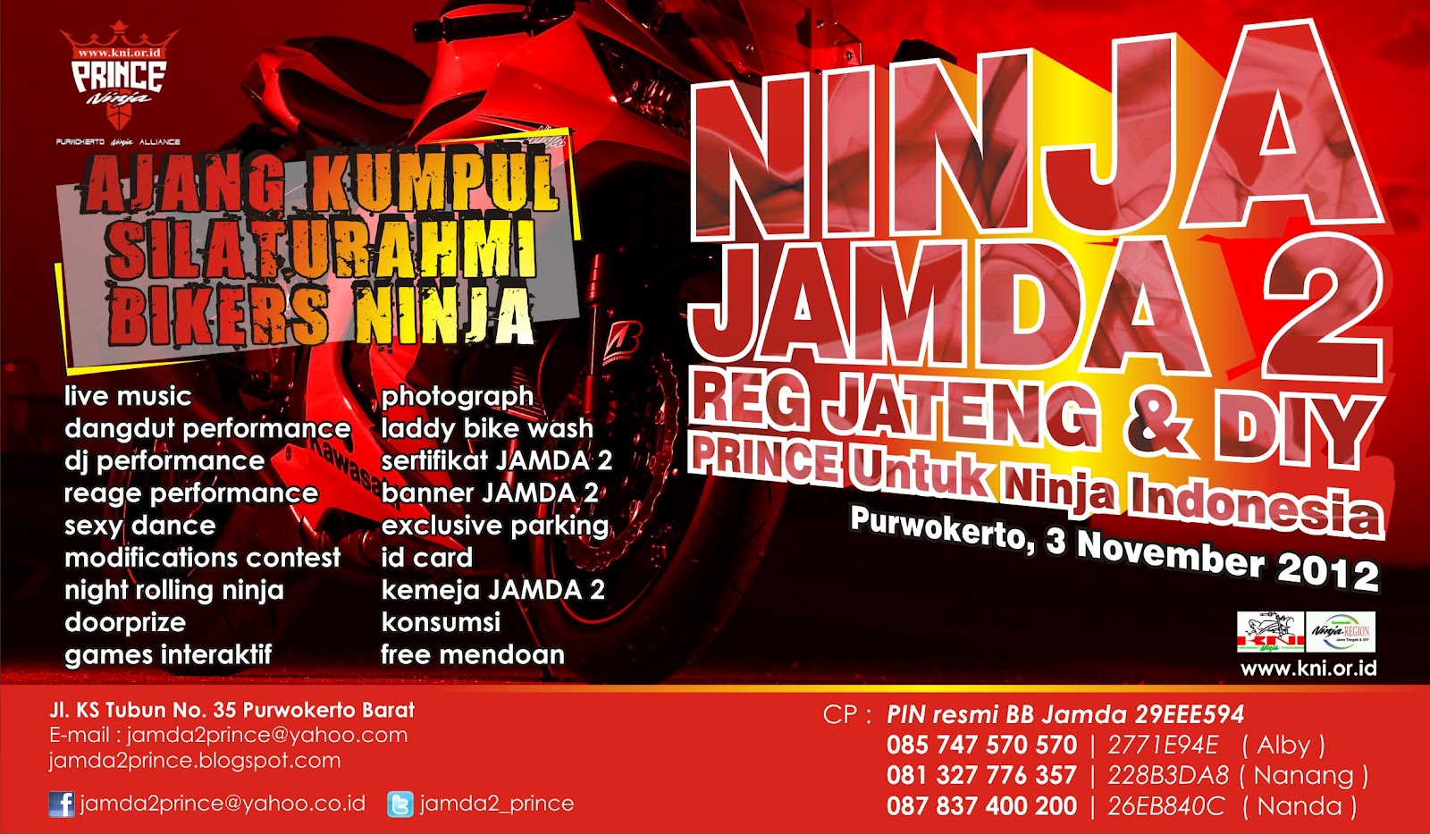 Jambore Daerah 2 Kawasaki Ninja Regional JATENG&DIY 