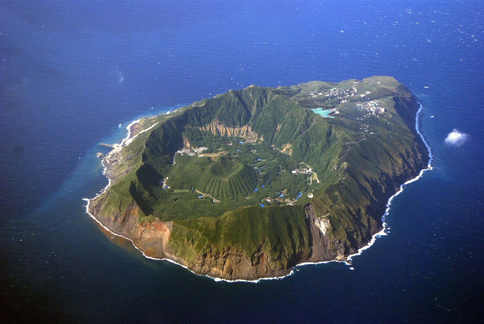 The Volcanic island of Aogashima