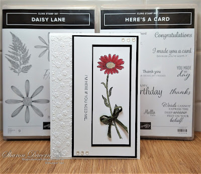 Rhapsody in craft, Rhapsodyincraft, Real Red, Daisy Lane, Here's A Card, Ornate Floral 3D Embossing Folder, Embossing Folders, Stampin' Blends, Friendship Cards, #colourcreationsshowcase, Stampin' Up, Annual Cataloge 2020-21, Jan-June Mini 2021