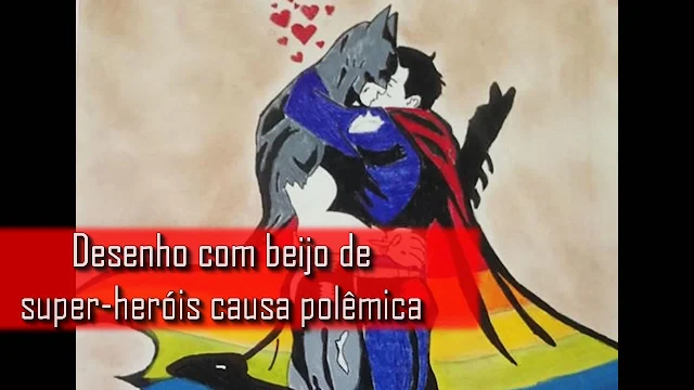 Vídeo: Desenho com beijo de super-heróis causa polêmica.