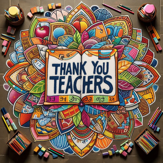 Happy Teachers Day Rangoli Images