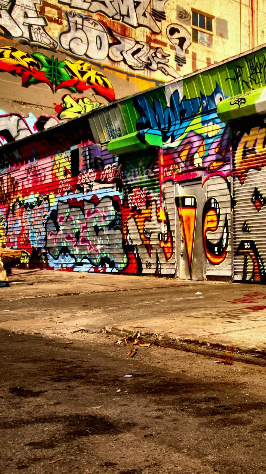 Wallpaper Android 3D Graffiti Kota Kecil