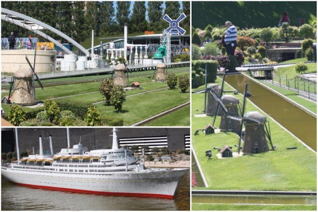 60 Red de molinos Kinderdijk – SS Rotterdam en el Europoort en el parque Madurodam en La Haya Den Haag