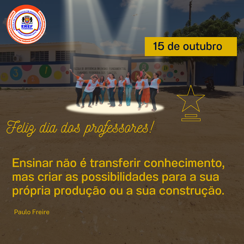 Feliz dia do Professor!