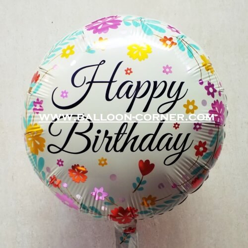 Balon Foil Bulat Motif HAPPY BIRTHDAY / Balon Foil Bulat HBD (13)