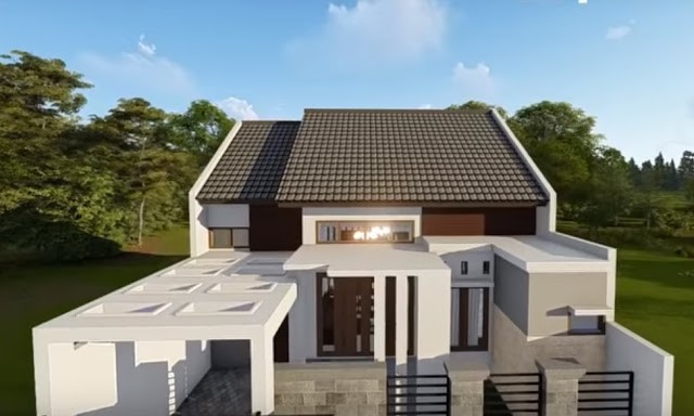  Desain  dan Denah Rumah  Terbaru Ukuran  9 x 12 m  