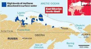 La retirada del hielo del Ártico está liberando enormes fuentes de Metano