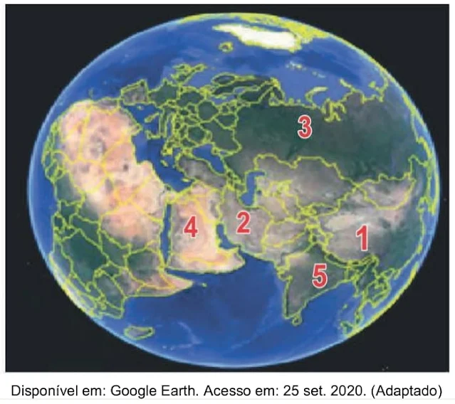 Observe o mapa a seguir: