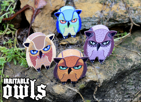 Irritable Owl Paper Toy