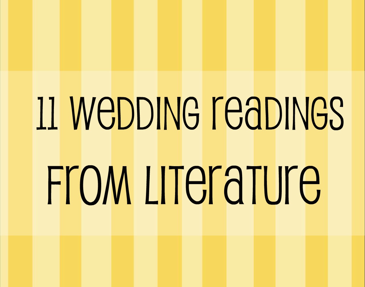 Wedding Readings From Literature â€“ Wedding Wednesday