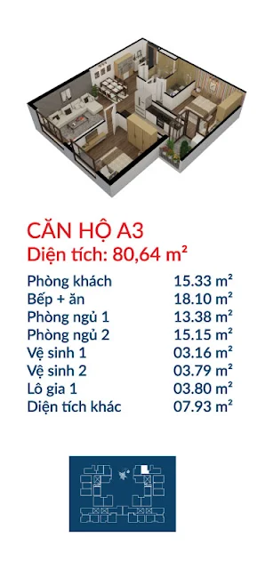 Căn hộ A3 Việt Đức Complex