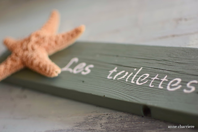 www.annecharriere.com, DIY, starfish, wood sign,