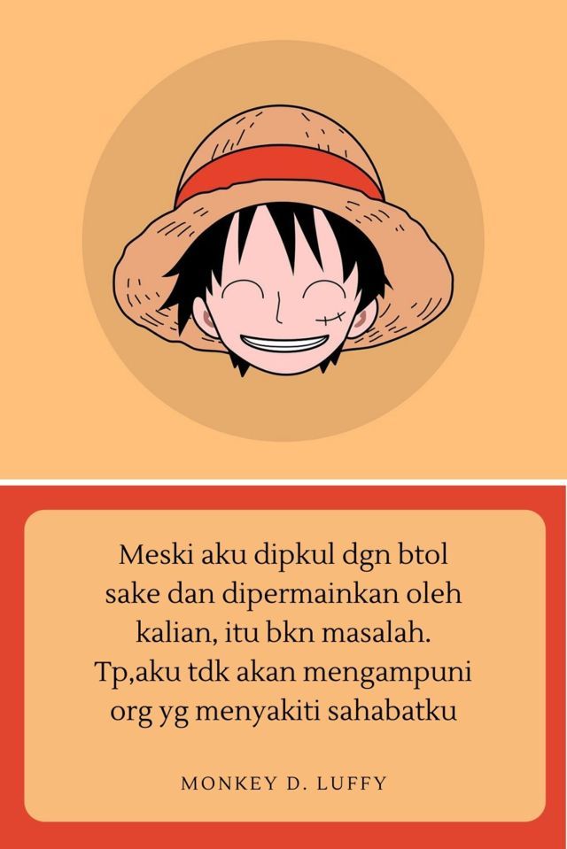 15 Gambar Kata Bijak Anime One Piece Super Memberi Semangat Pustaka Quotes