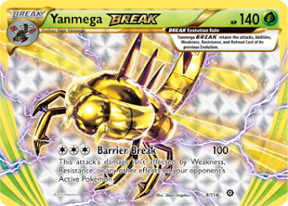 Yanmega BREAK Steam Siege Pokemon Card