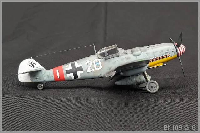 Maquette du Bf 109 G-6 d'Eduard au 1/48.