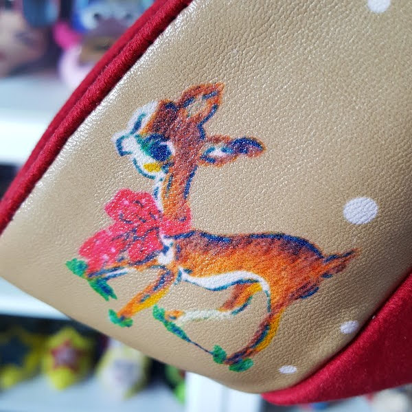 Irregular Choice deer print close up on shoe