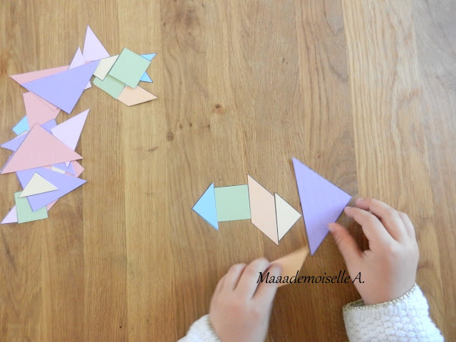 || Activité : Tangram pastel et cartes modèles à imprimer