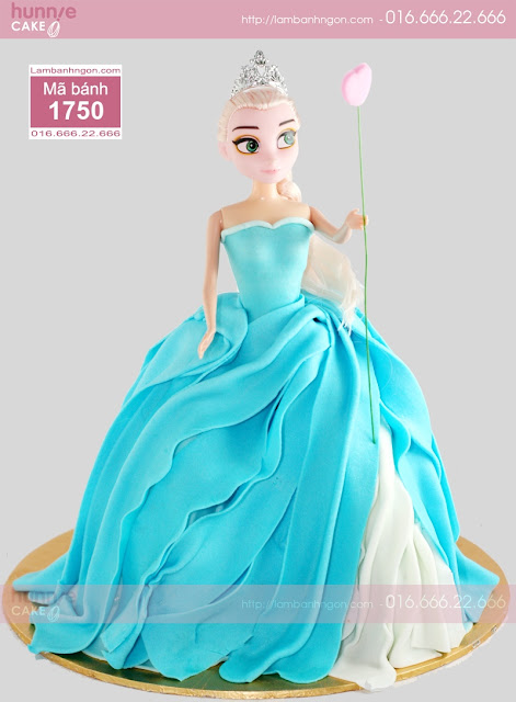 Bánh sinh nhật búp bê nữ hoàng băng giá Elsa