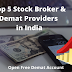 Top 5 Stock Brokers and Demat Providers in India