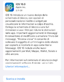 iOS 16: Apple rilascia il nuovo sistema operativo .