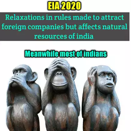 Indian people's reaction for EIA effects