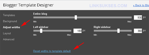 Mengatur Lebar Template