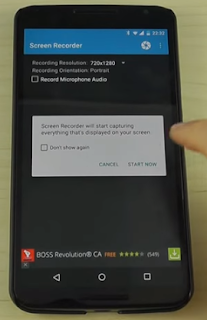 Cara Merekam layar untuk perangkat Android dengan Lollipop Screen Recorder
