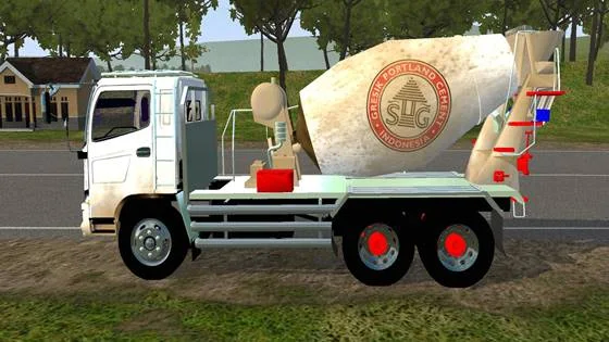 mod bussid truck hino mixer