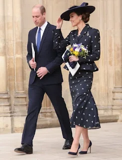 Prince and Princess of Wales attend Commonwealth Service