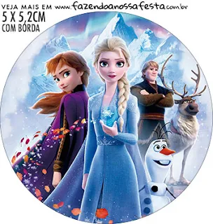 Frozen 2: Free Printable Cupcake Wrappers and Toppers.