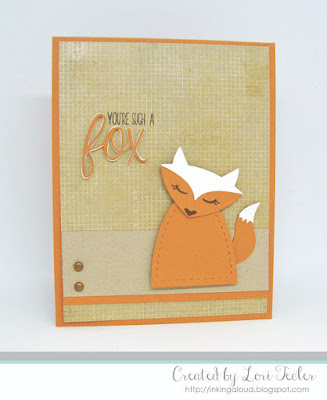 You're Such a Fox card-designed by Lori Tecler/Inking Aloud-stamps and dies from Lil' Inker Designs