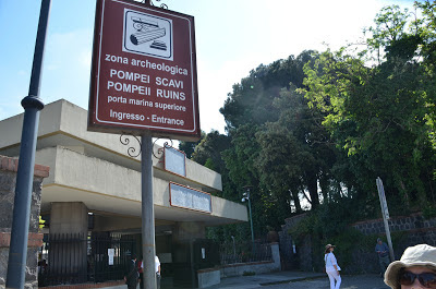 The entrance to Pompeii ruins