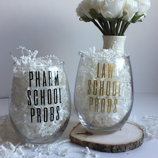 Law School Probs wine glass | brazenandbrunette.com