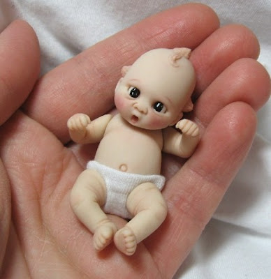 polymer clay baby doll