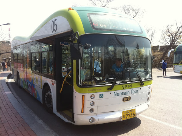 Hankuk Fiber Primus Bus (Namsan Tour) @N Seoul Tower, Seoul    #韓國 #Seoul #Hankuk Fiber #NamsanTour #首爾 #南山 #N首爾塔 #南山N首爾塔