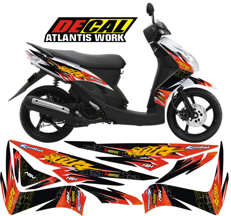 Modifikasi Cutting Sticker Motor Mio Paling Keren Terbaru 2018