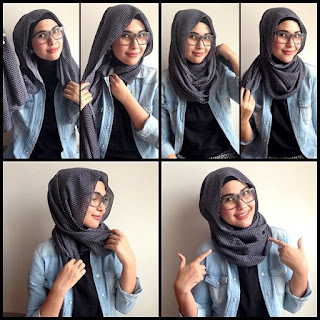 Gaya Hijab untuk Gadis Berkacamata