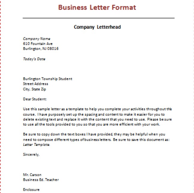 Contoh Business Letter dan Cara Membuatnya - Kumpulan