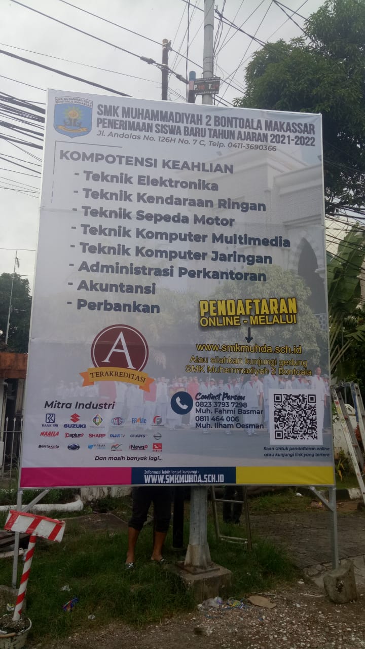 PEMASANGAN PPDB BALIHO SMK MUHAMMADIYAH 2 BONTOALA MAKASSAR