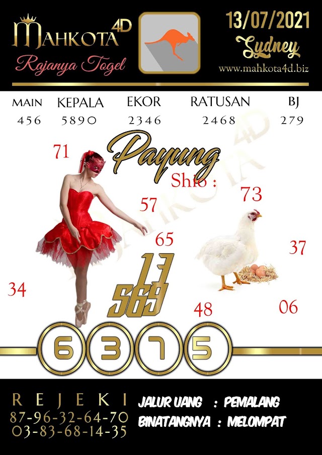 Syair Prediksi Togel Sydney - SDY Selasa, 13  - Juli - 2021