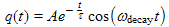 decay equation in terms of q