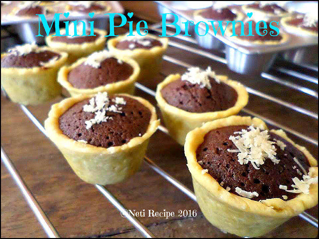 resep mini pie brownies