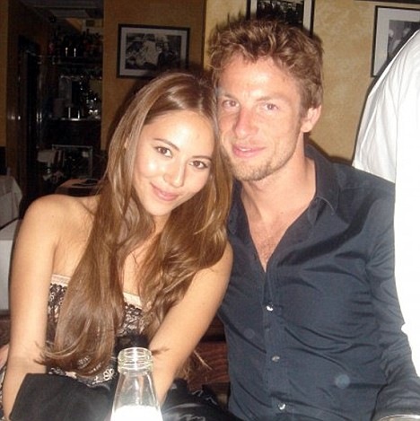 Jenson button and sir richard branson in fight over jessica michibata Jenson button and sir richard branson in fight over jessica michibata