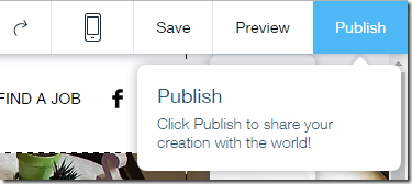 Publish your Wix Website