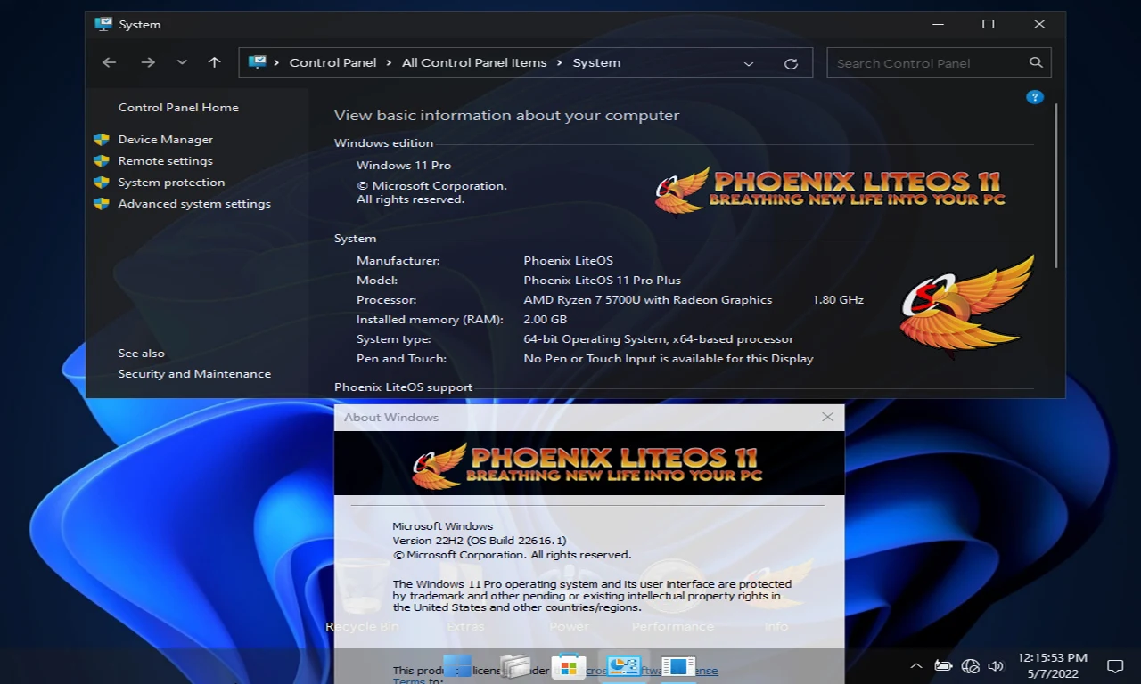 Phoenix LiteOS 11 Pro Plus