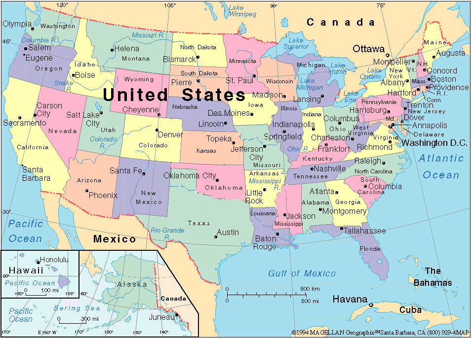 Latest USA map