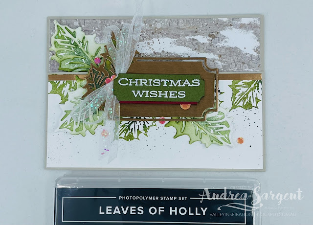 Send personally created leaves of holly to wish friends and family a special Christmas.