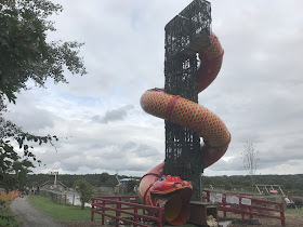 Snake helter skelter slide at adventure valley durham