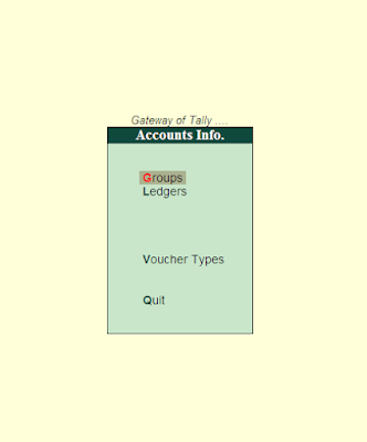 How to Create Groups and Ledgers Drawing Under Group in Tally erp9 