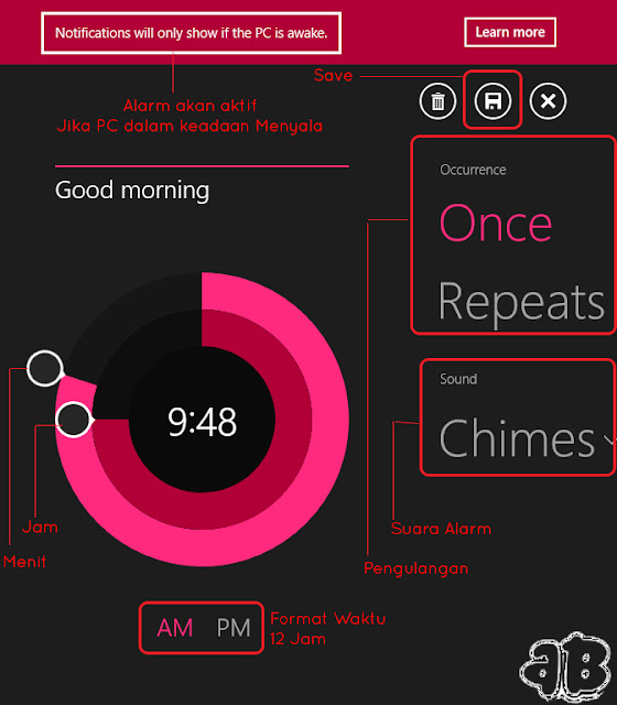 Mengatur Alarm di Windows 8.1